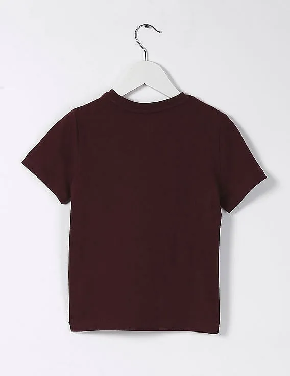 GAP Baby Red Crew Neck Graphic Tee