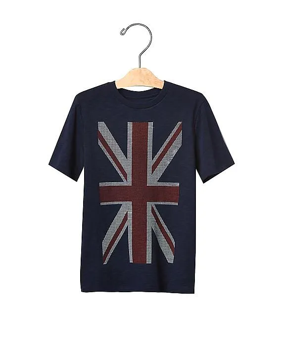 GAP Boys Blue Americana Graphic Tee