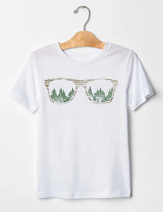 GAP Boys White Graphic Tee