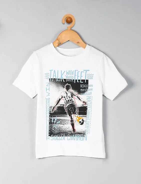 GAP Boys White Short Sleeve Graphic Tee