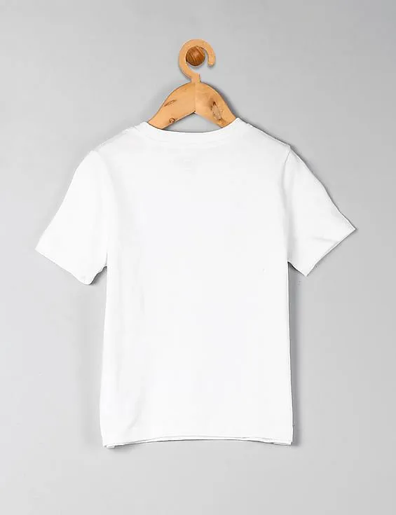 GAP Boys White Short Sleeve Graphic Tee