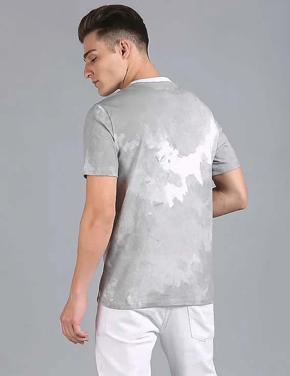 GAP Men Grey Printed Graphic Tee