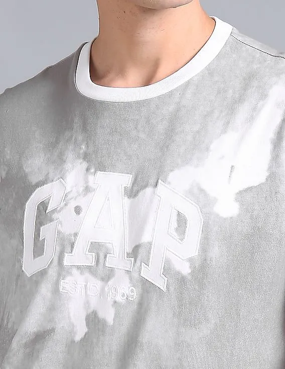 GAP Men Grey Printed Graphic Tee