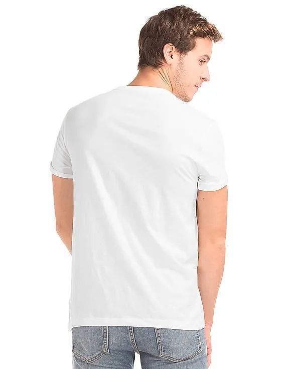 GAP Men White Forest Graphic Tee