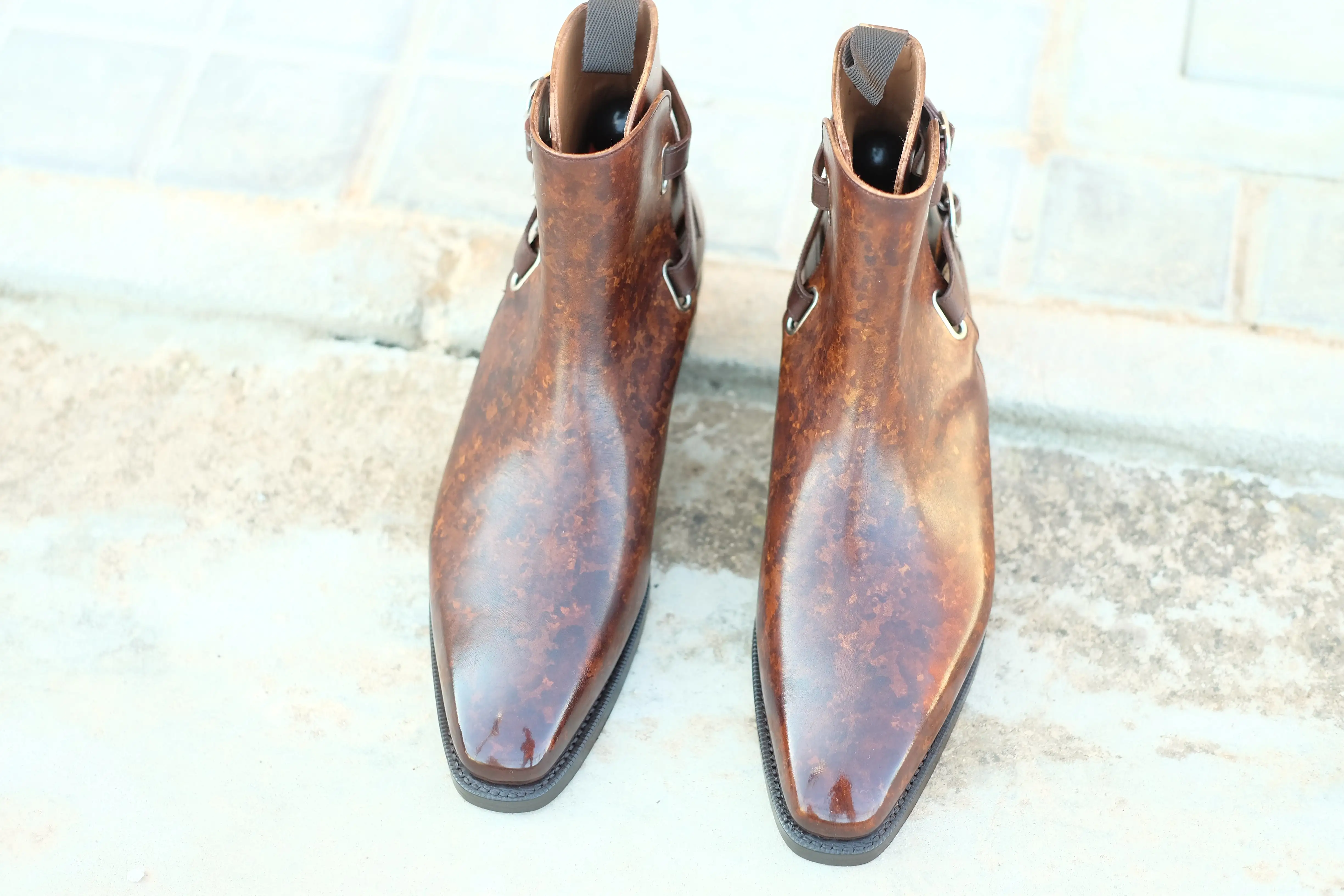 Genesee - MTO - Copper Marble Patina - MGF Last - Double Leather Sole