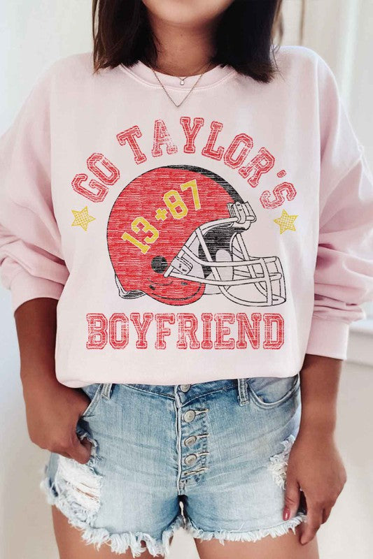 Go Taylor's Boyfriend Football Sweatshirt