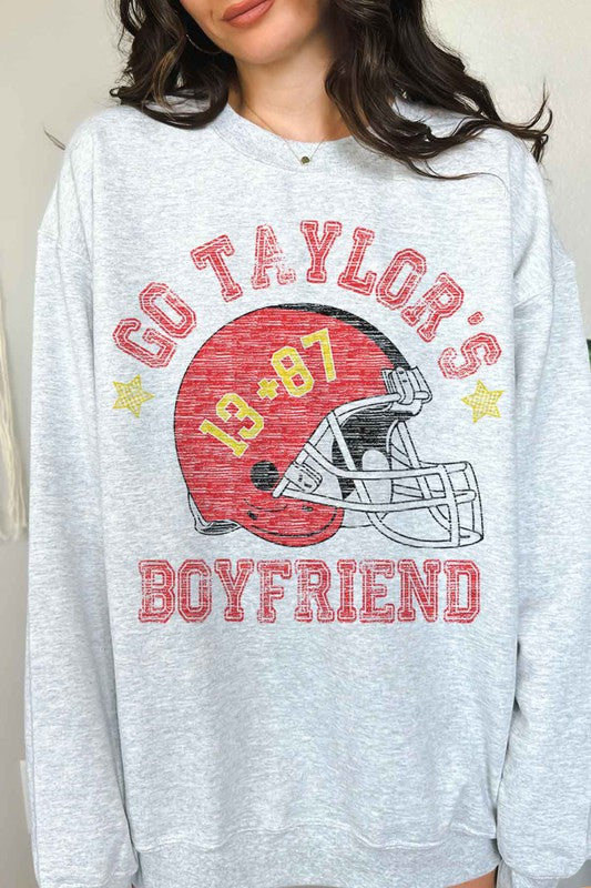 Go Taylor's Boyfriend Football Sweatshirt