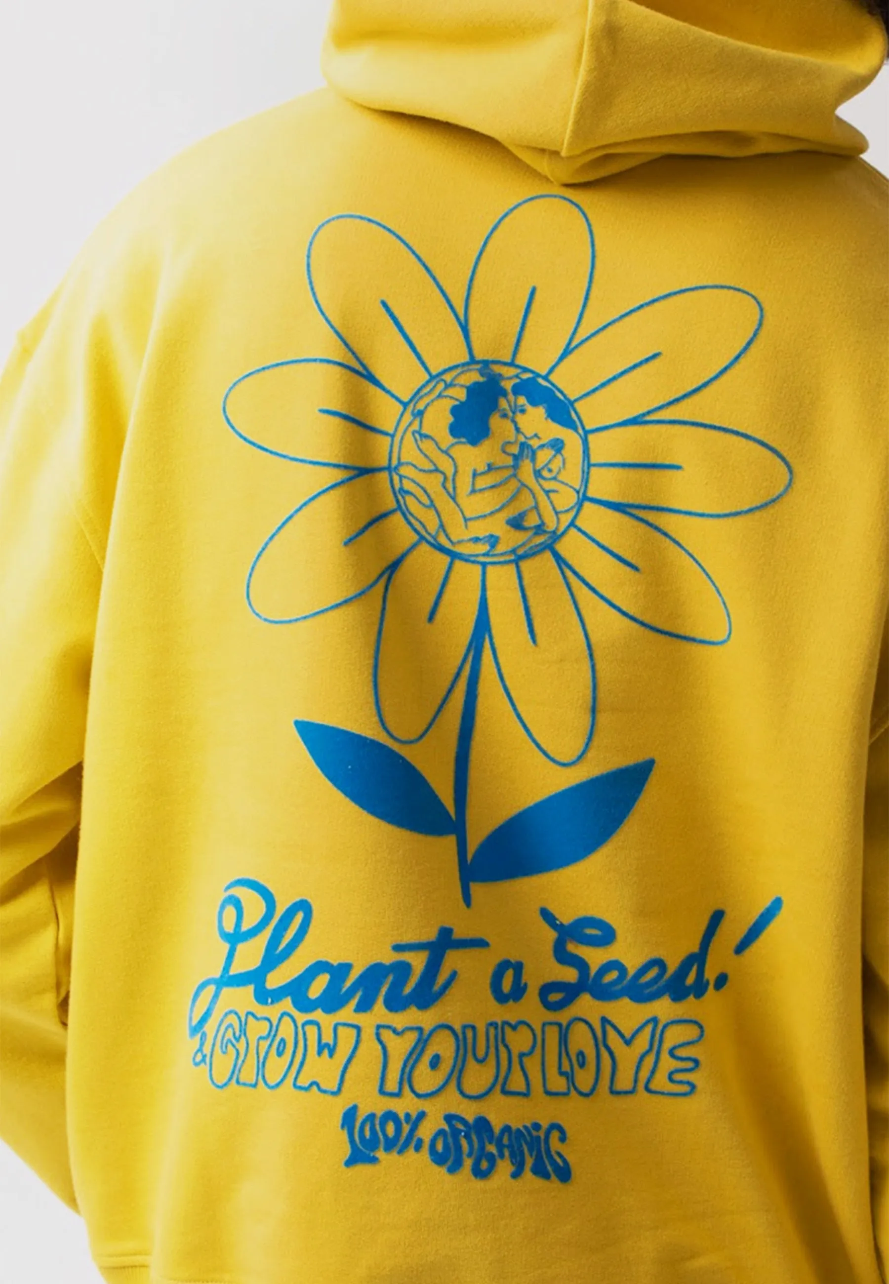 Grow Your Love Hoodie - washed mustard