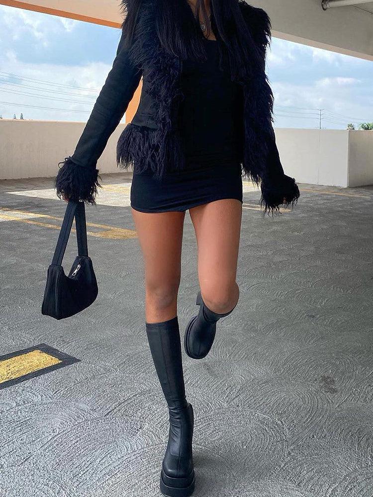 High Heel Thick Platform Knee High Boots