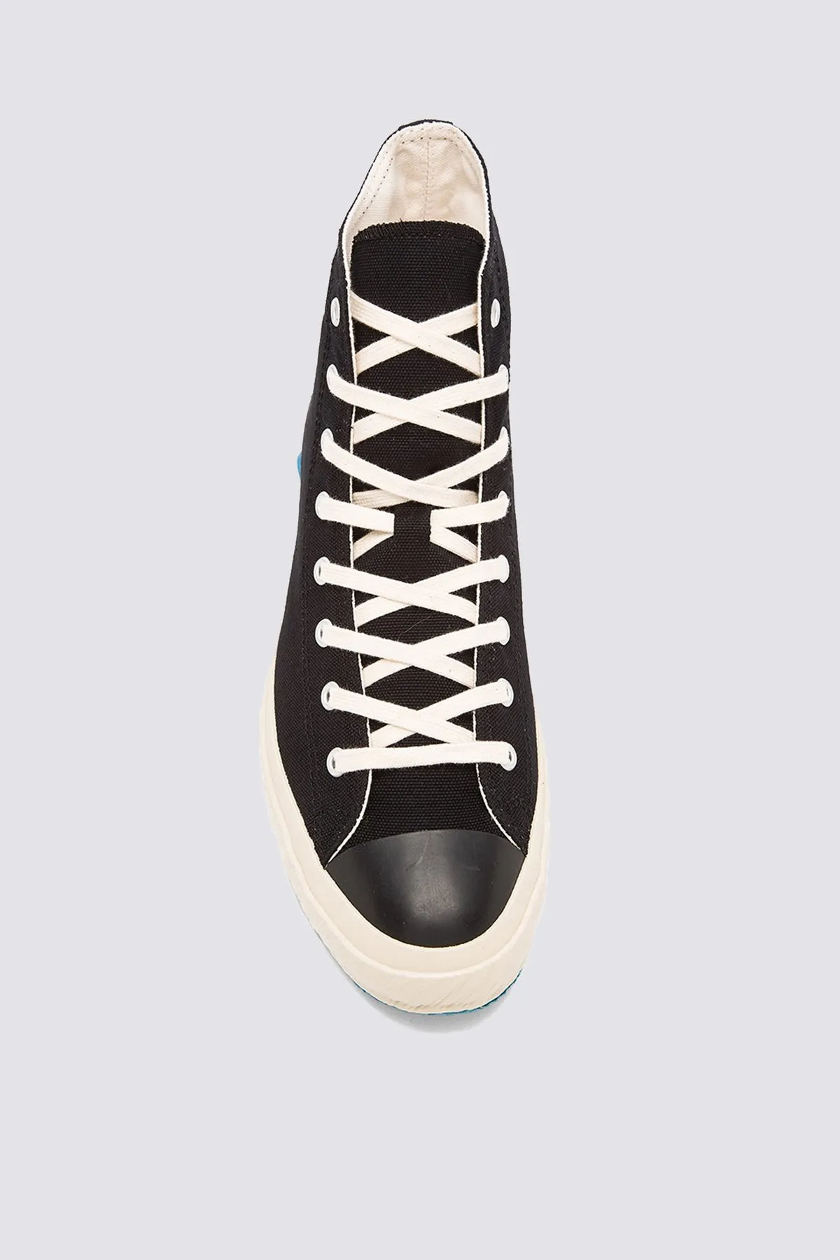 High Top Canvas Sneaker - Black