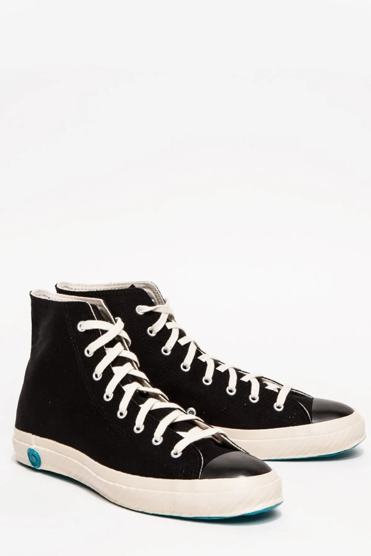 High Top Canvas Sneaker - Black