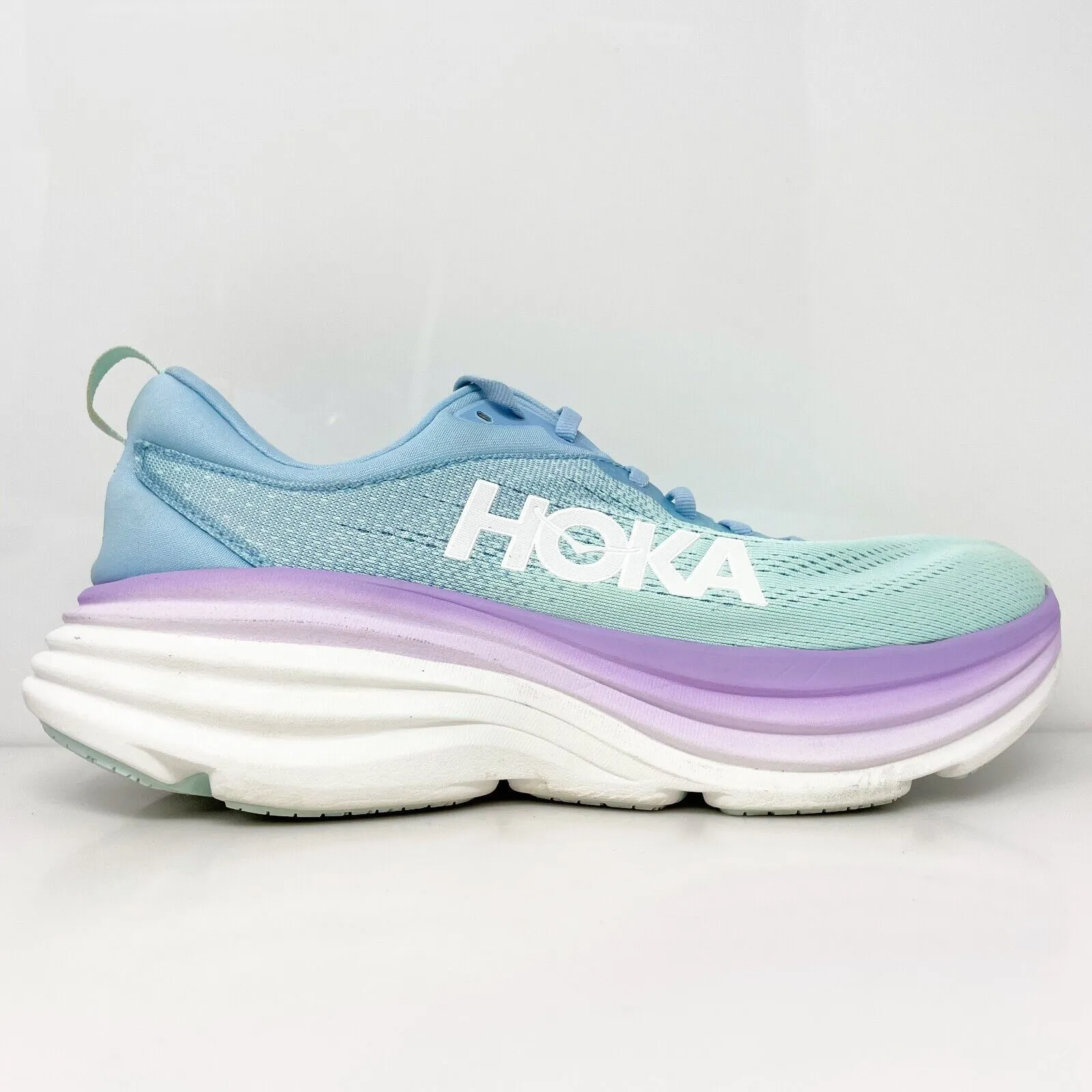 Hoka One One Womens Bondi 8 1127954 ABSO Blue Running Shoes Sneakers Size 10.5 B