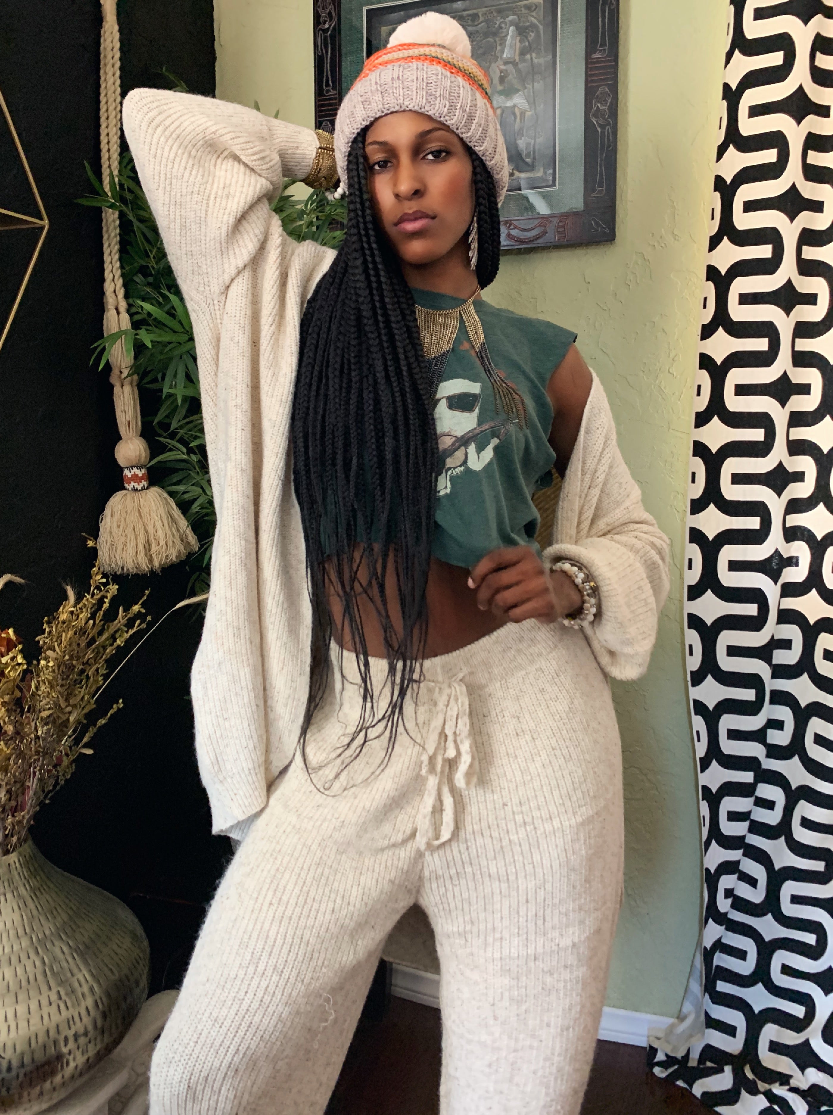 Home Girl Knit Cardigan & Pants