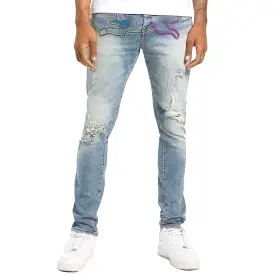 Ice Cream Creme Men's Jean Pant Blue-Multi