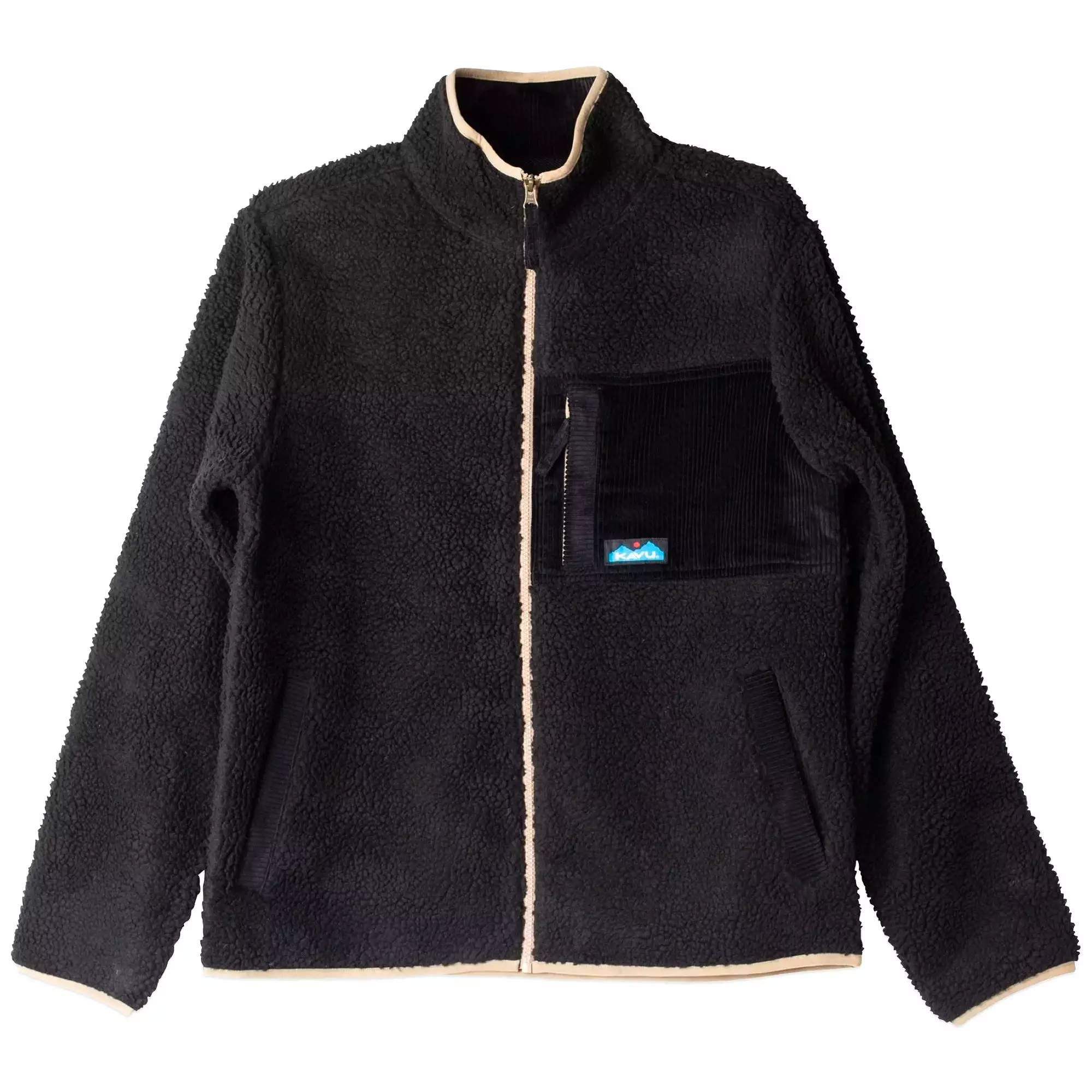 KAVU Wayside Full Zip Fleece Jacket - Black