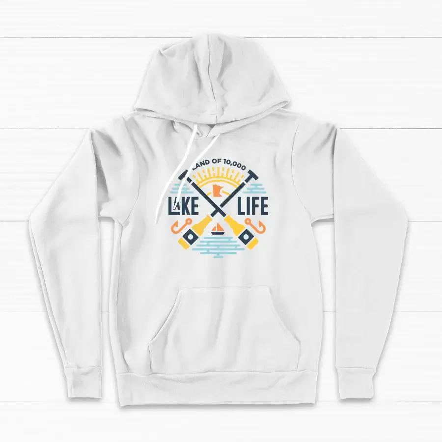 Lake Life Unisex Lightweight Hoodie