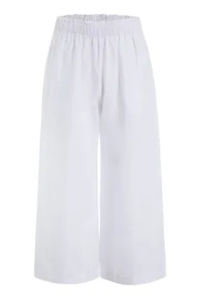 Livro Travel Pants, White Linen