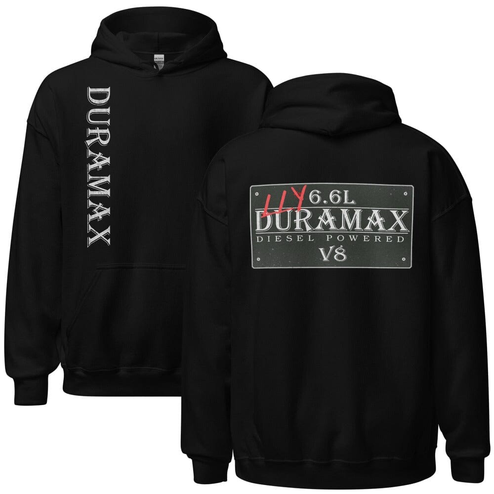 LLY Duramax Hoodie Sweatshirt - Vintage Sign Double Sided Print