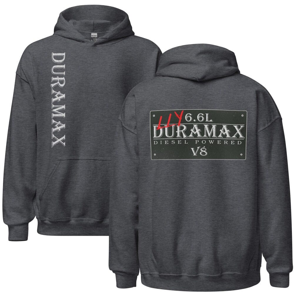 LLY Duramax Hoodie Sweatshirt - Vintage Sign Double Sided Print