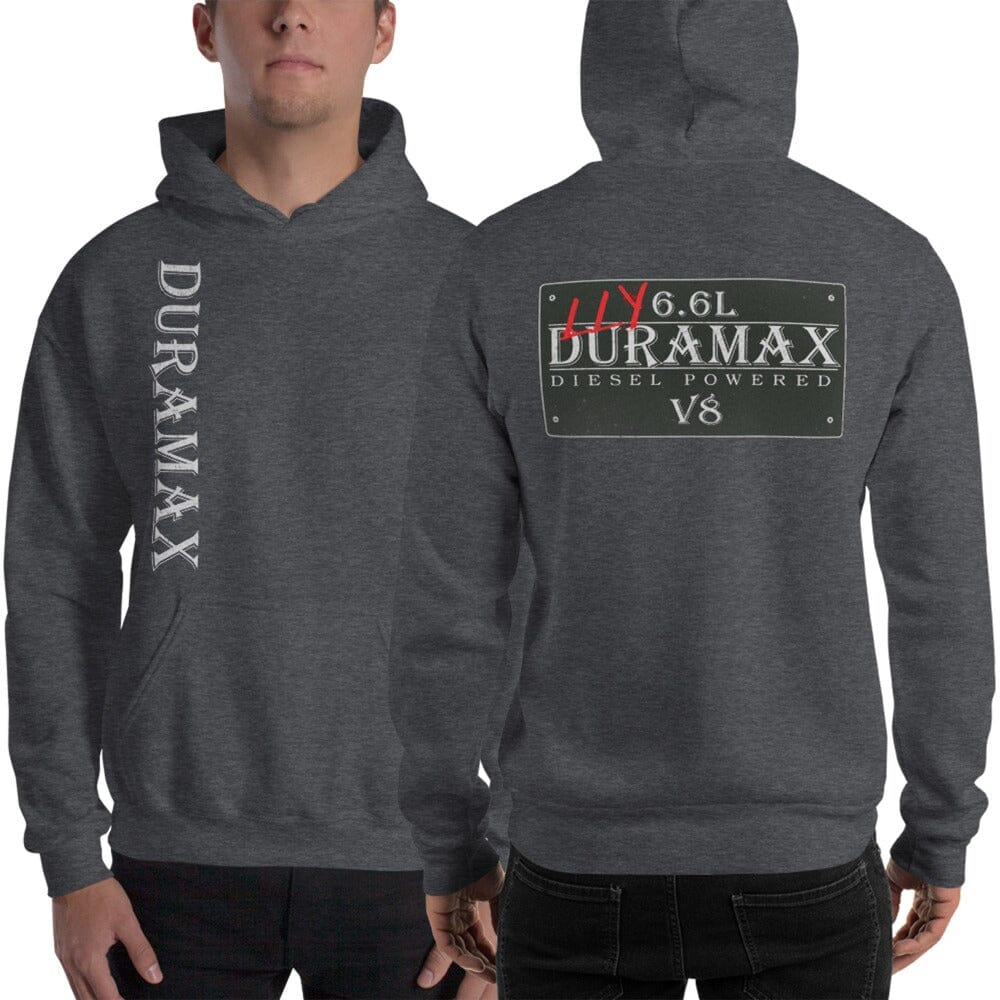 LLY Duramax Hoodie Sweatshirt - Vintage Sign Double Sided Print