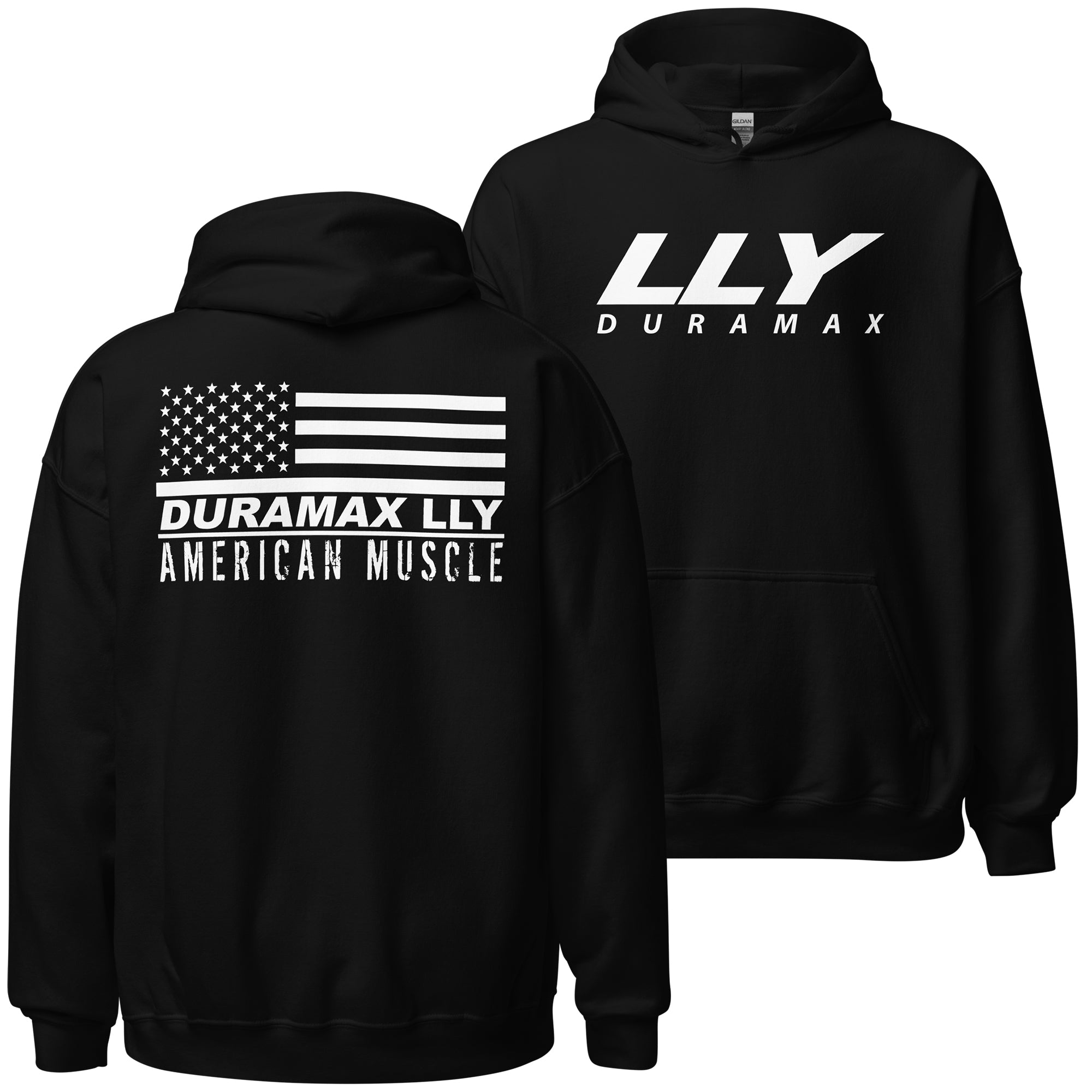 LLY Duramax Sweatshirt Hoodie - American Muscle Flag