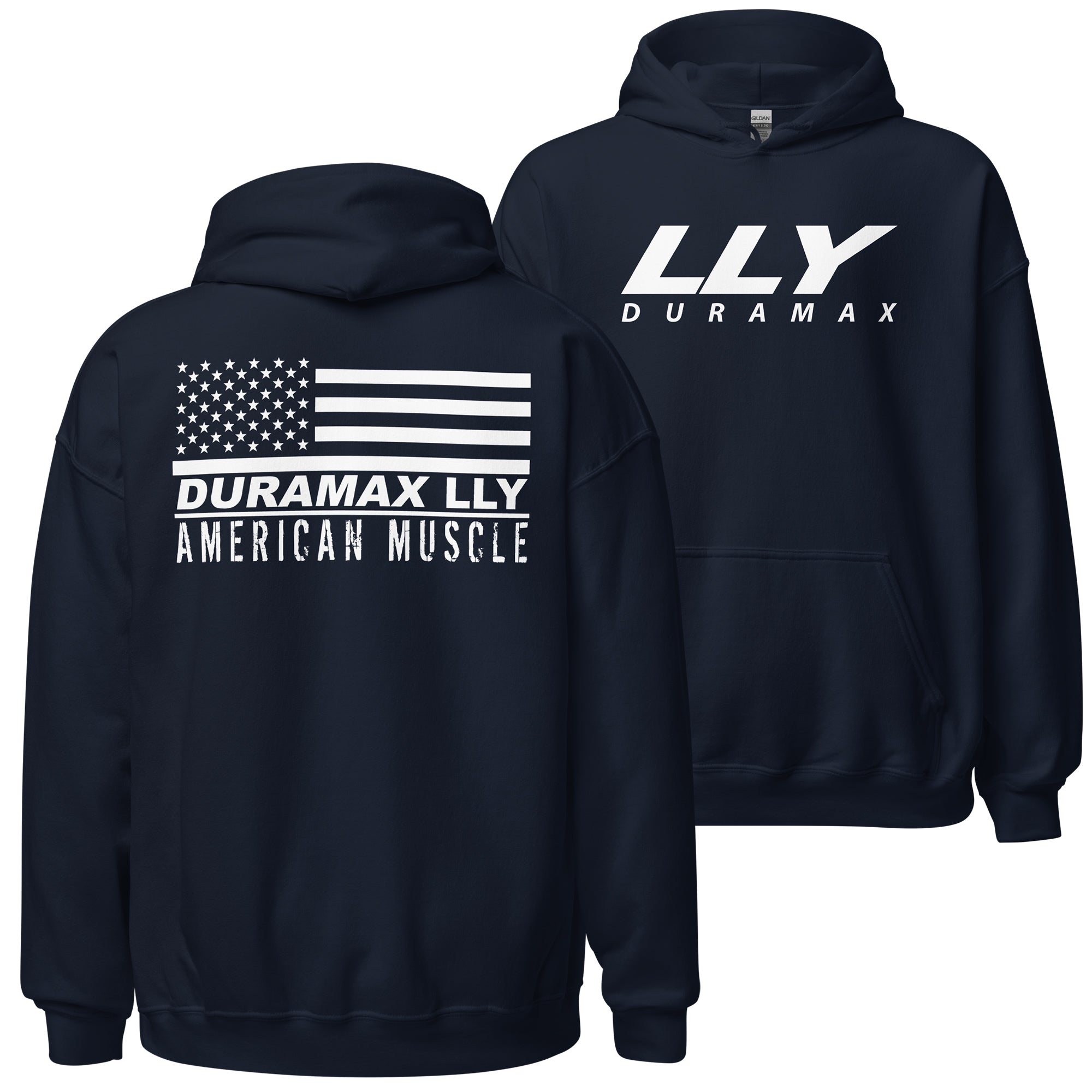 LLY Duramax Sweatshirt Hoodie - American Muscle Flag