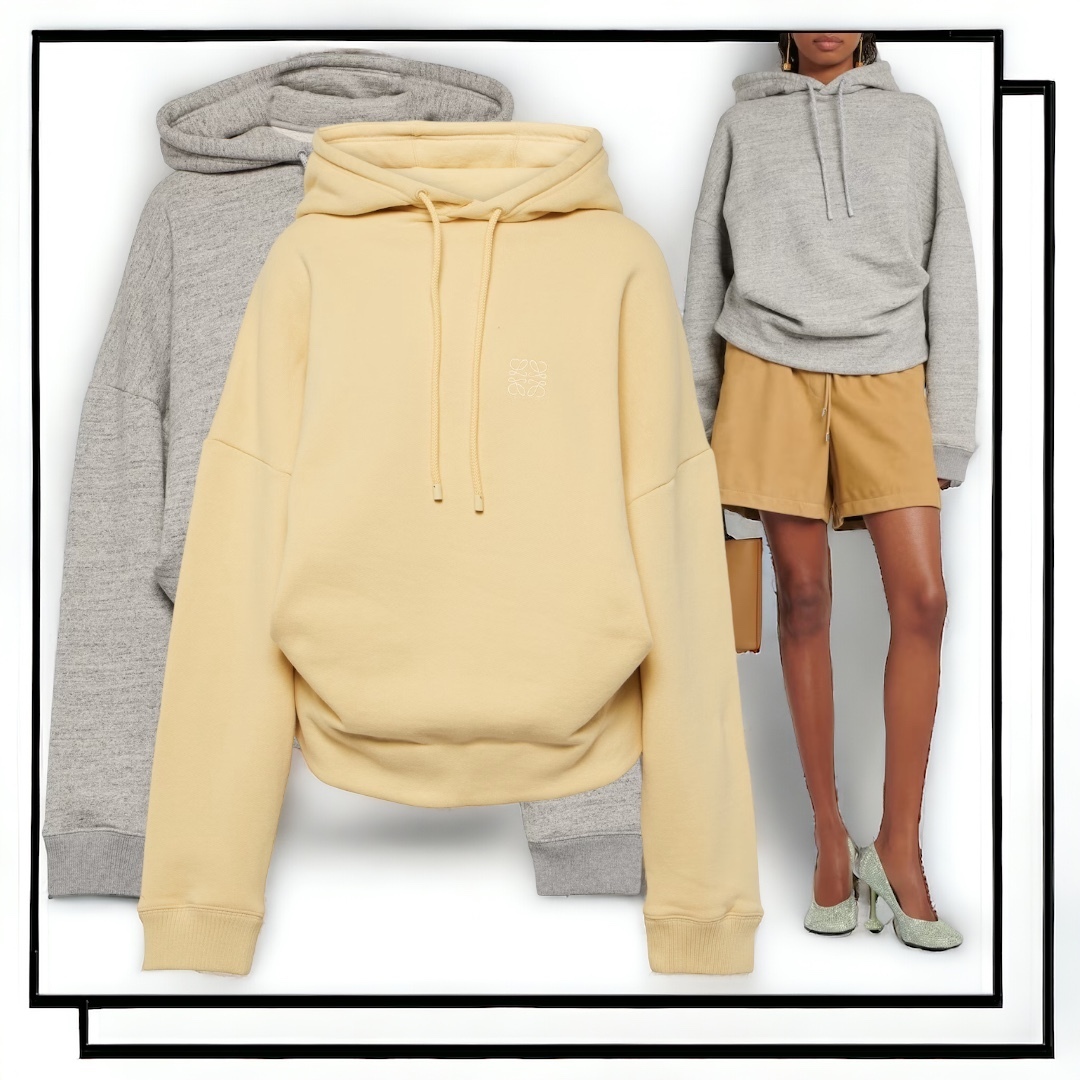 LOEWE  |Draped hoodie in cotton