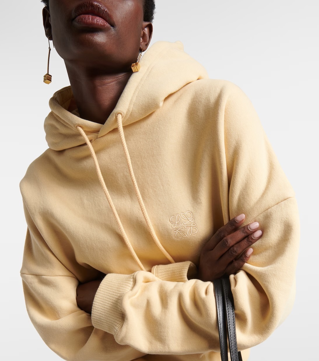 LOEWE  |Draped hoodie in cotton