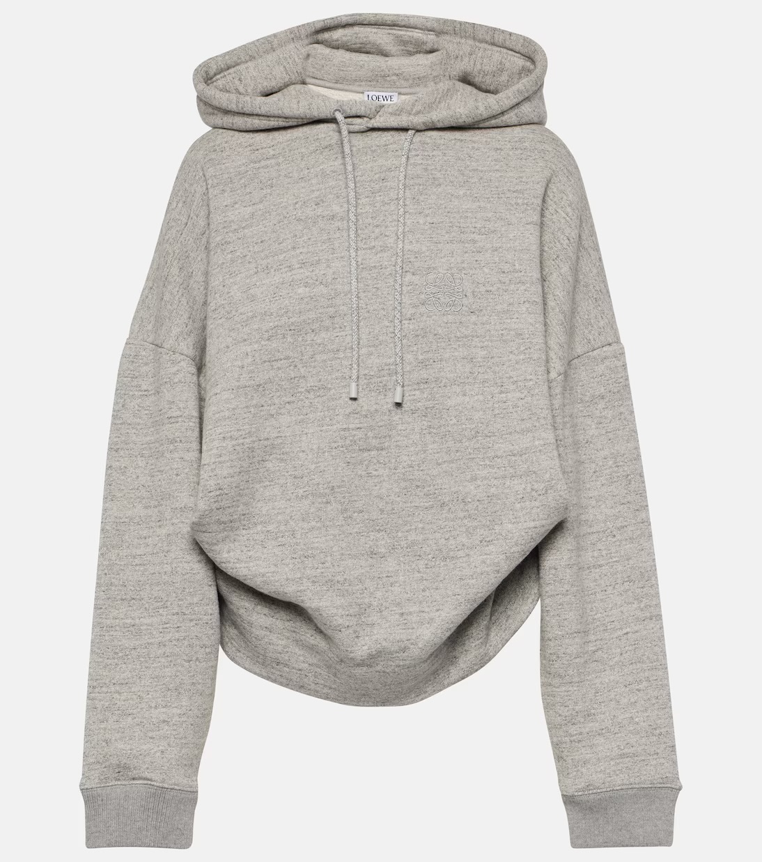 LOEWE  |Draped hoodie in cotton