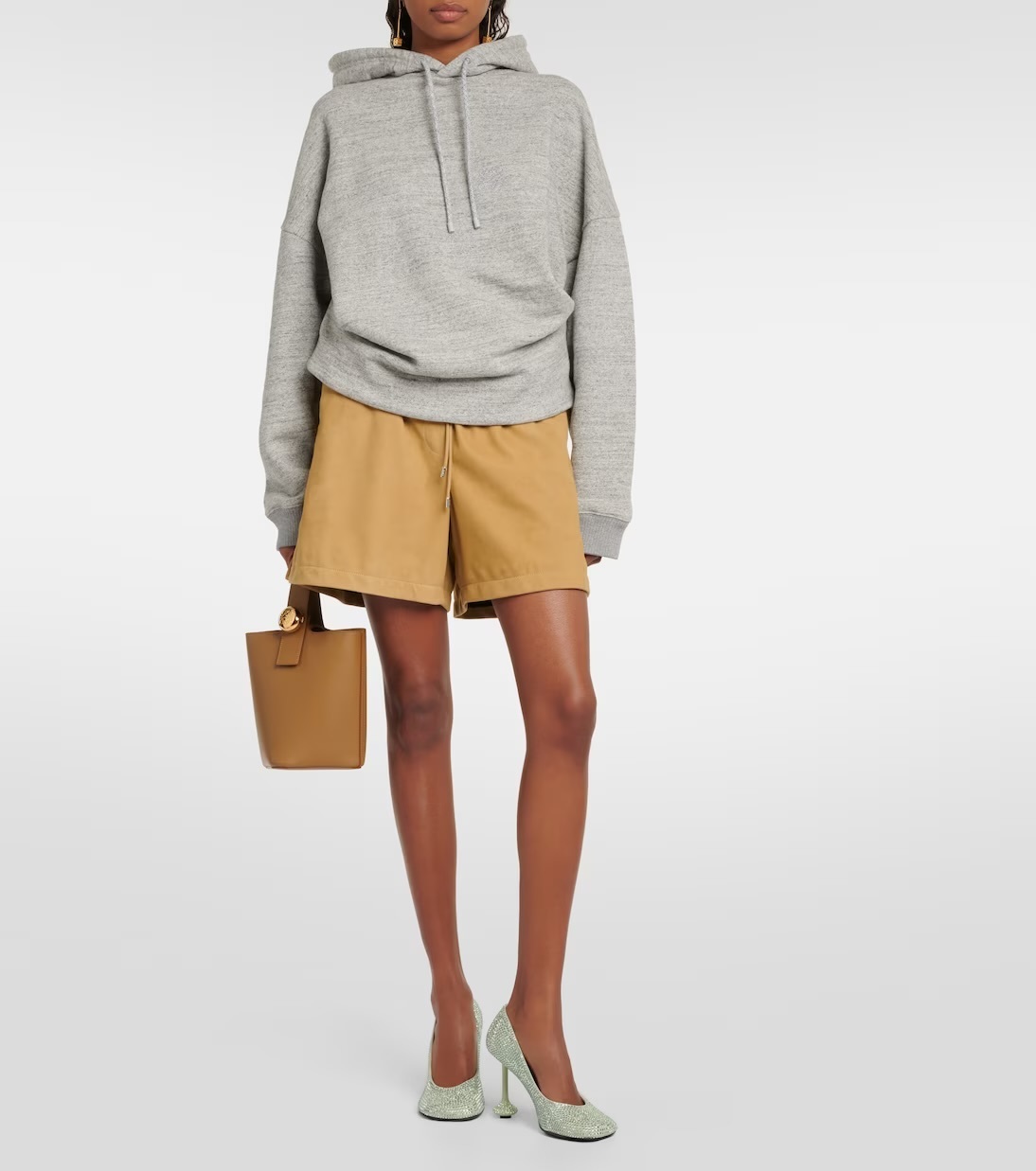 LOEWE  |Draped hoodie in cotton