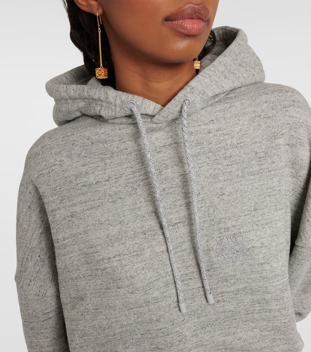 LOEWE  |Draped hoodie in cotton