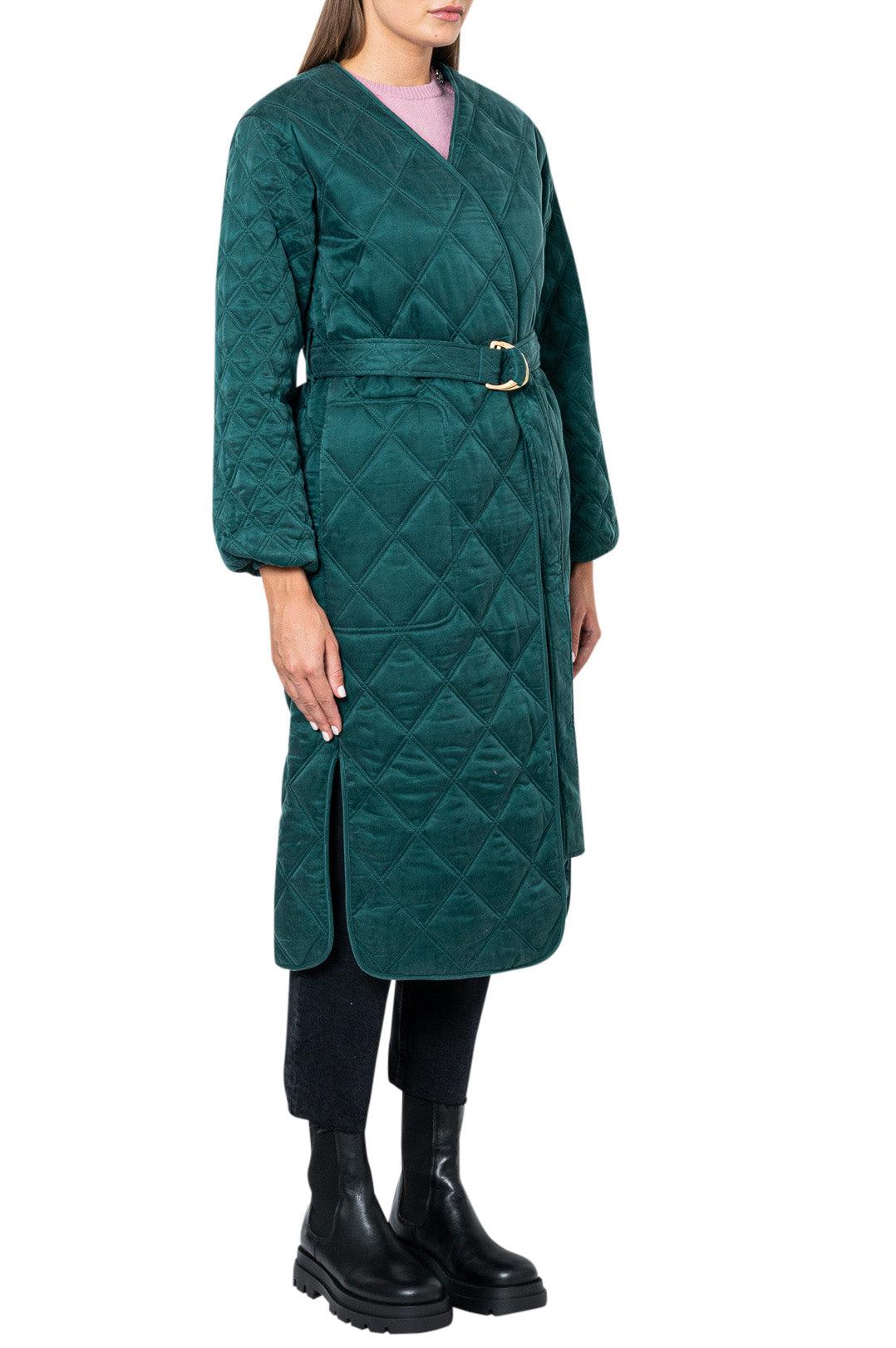 Long quilted coat