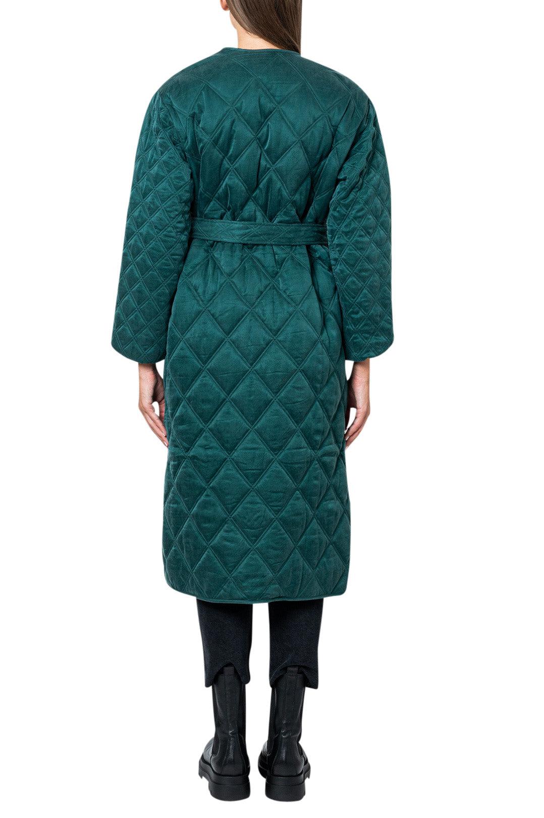 Long quilted coat