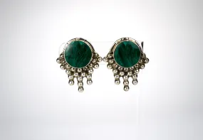 Malachite Bubble Up Earrings