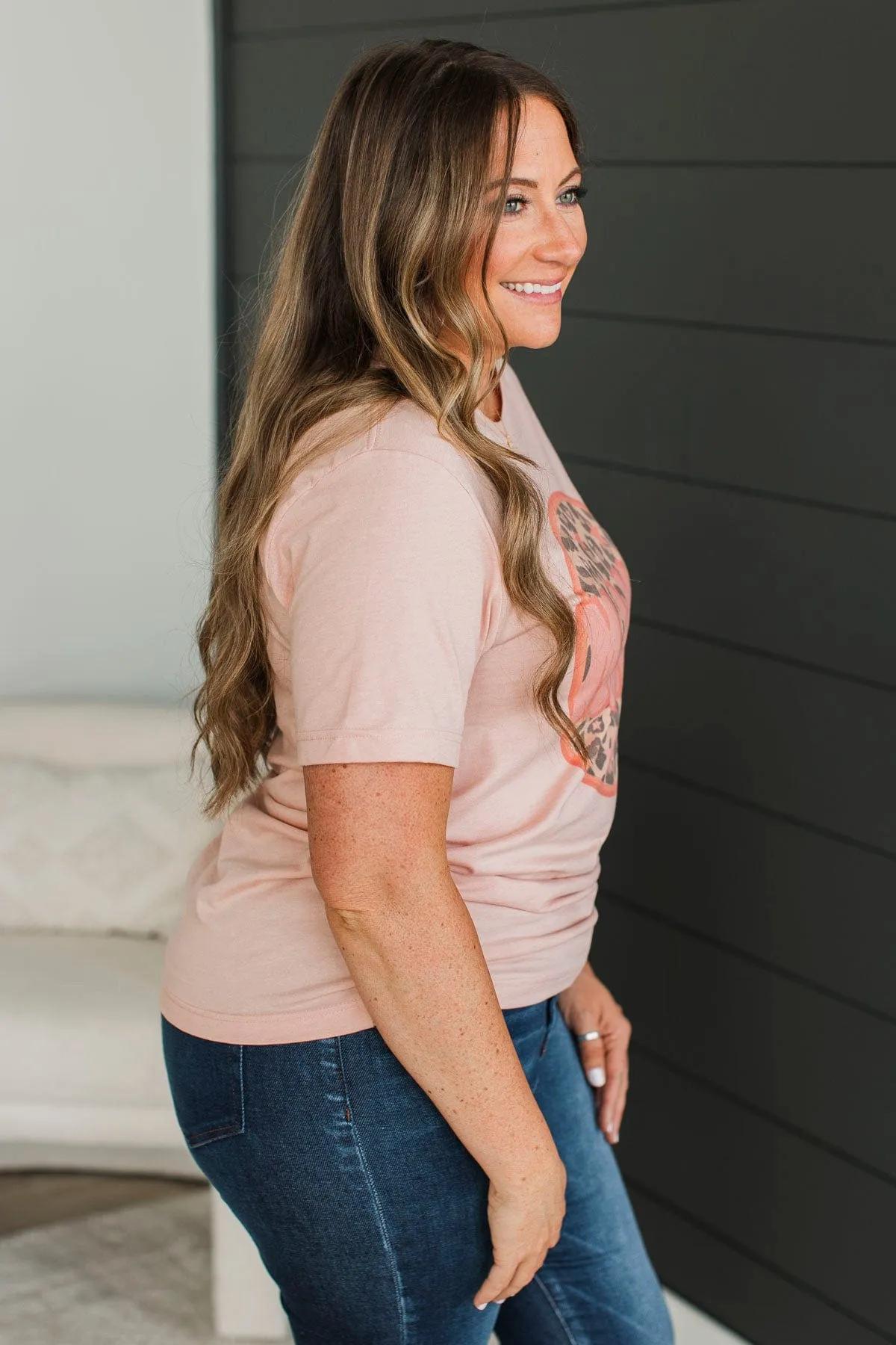 Mama Retro Graphic Tee- Dusty Peach