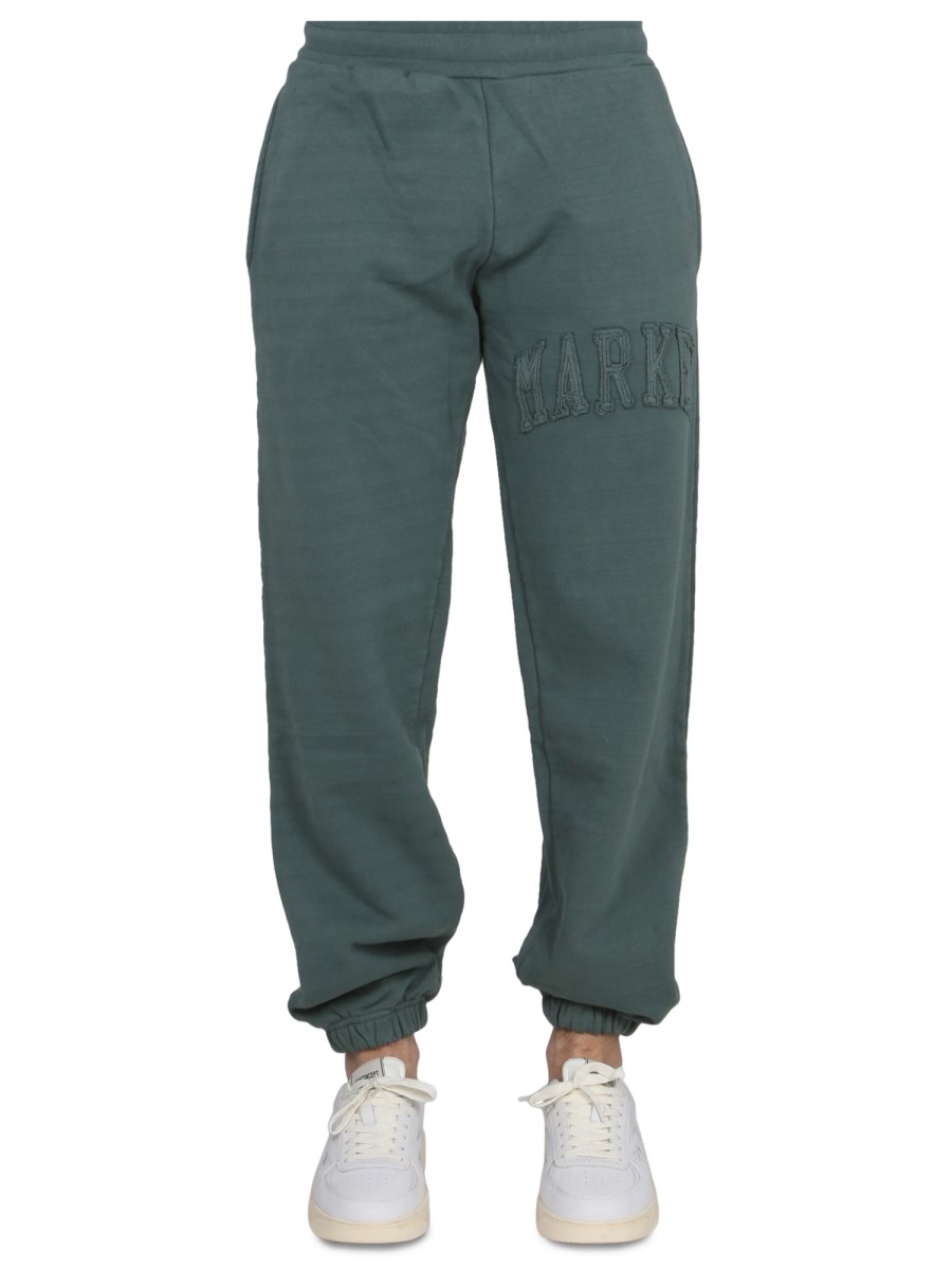 MARKET    PANTS WITH APPLIED LOGO