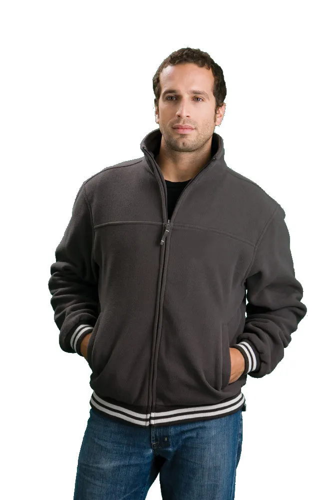 MEN Varsity Polyfill Fleece Jacket