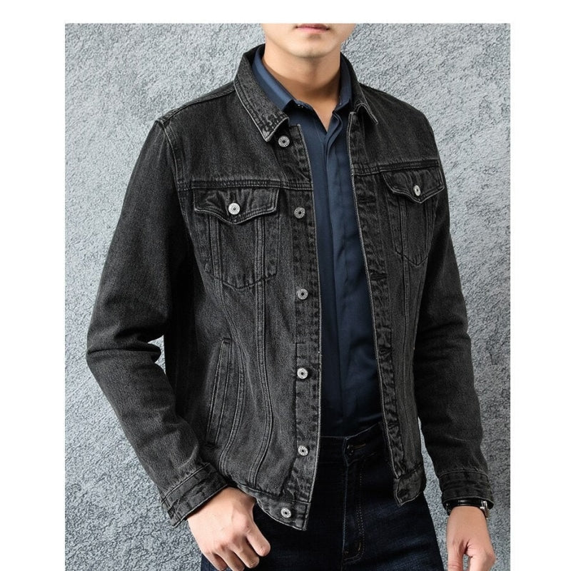 Men's Fashion Classic No Stretch Fashion Casual Denim Cotton Jacket