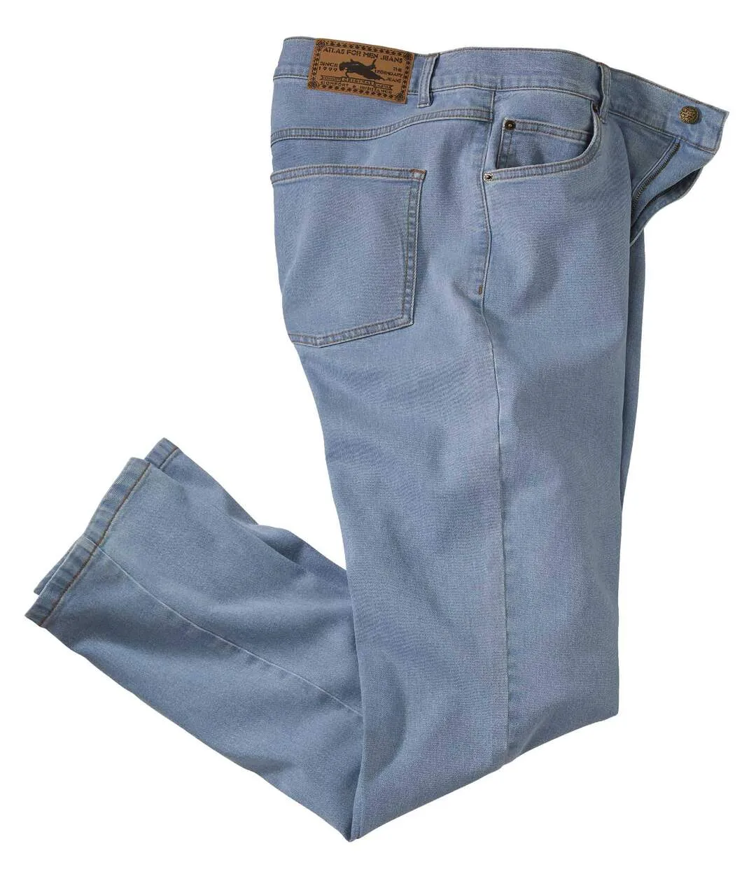 Men's Light Blue Regular Stretch Jeans