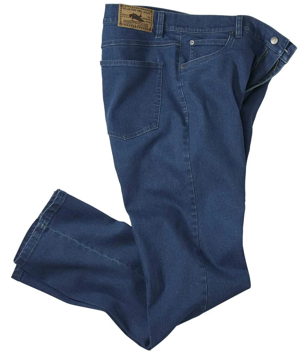 Men's Regular Fit Blue Stretch Jeans