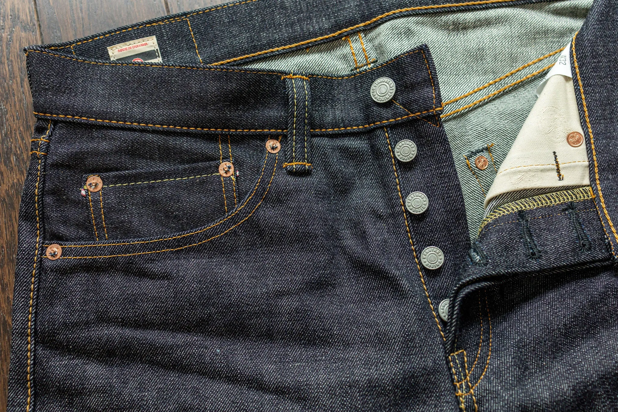 Momotaro 0605-V Natural Tapered 15.7oz Zimbabwe - Indigo