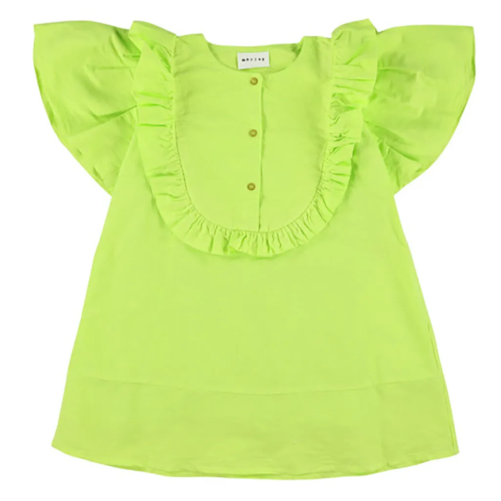 Morley Child Girl Ummy Dress Ametyst Citrus Green