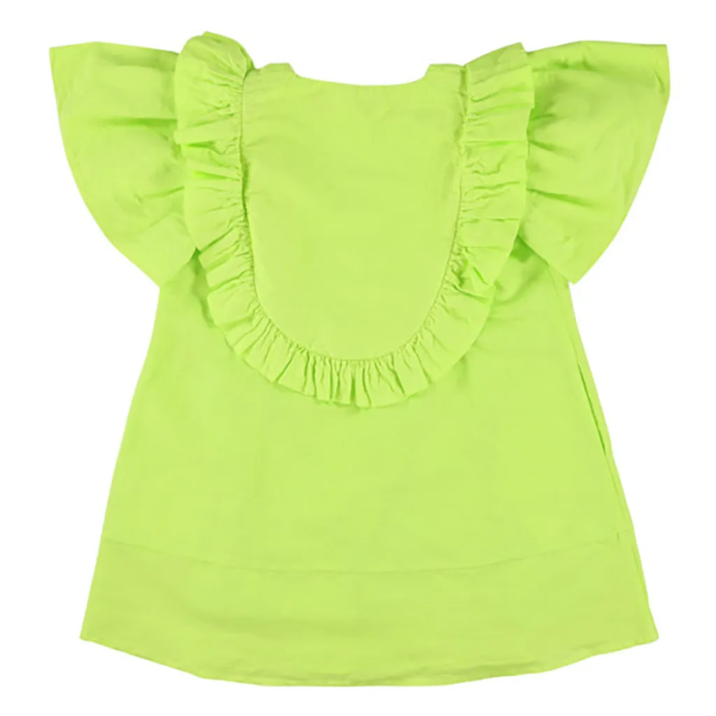 Morley Child Girl Ummy Dress Ametyst Citrus Green