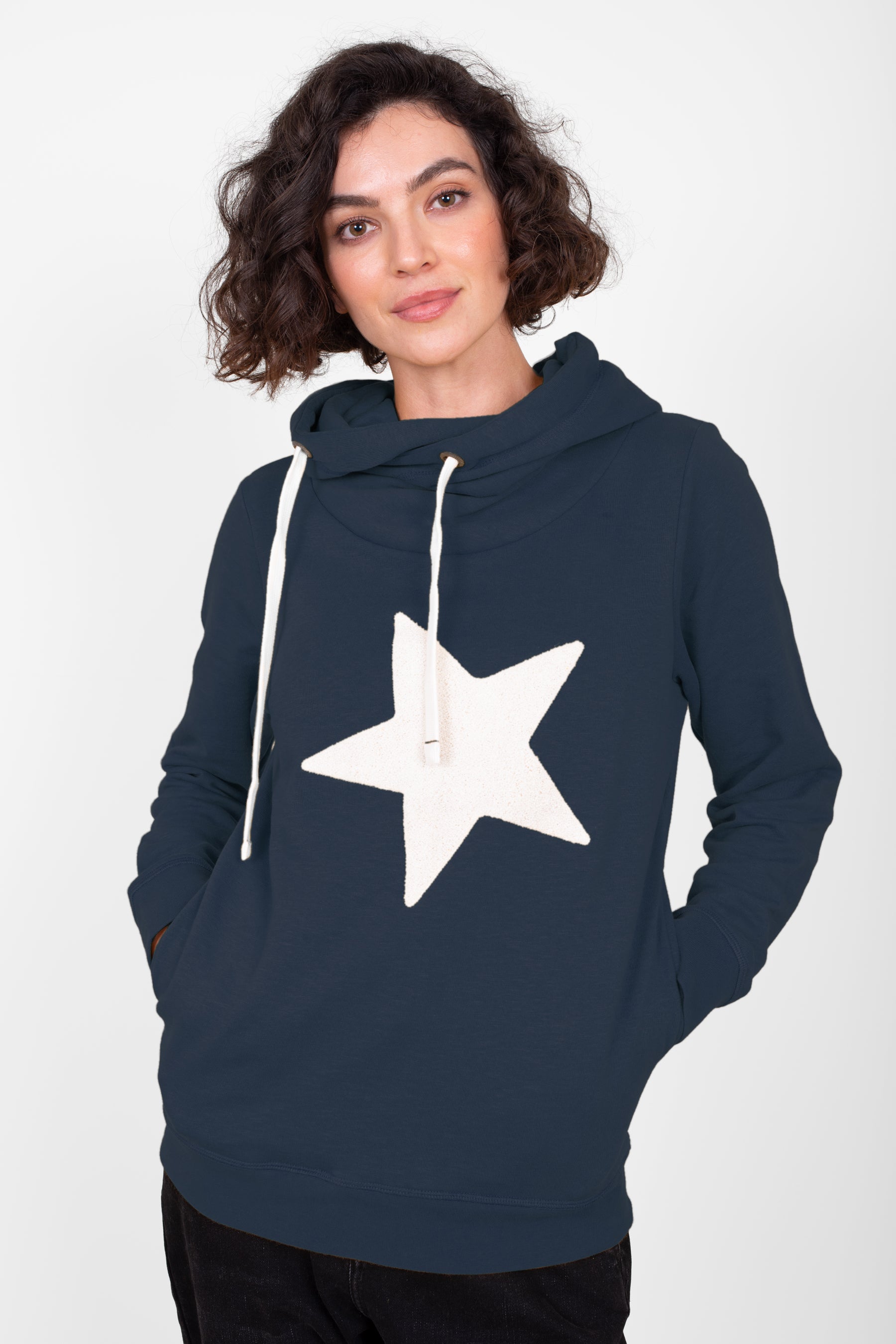 Navy Star Elise Hoodie