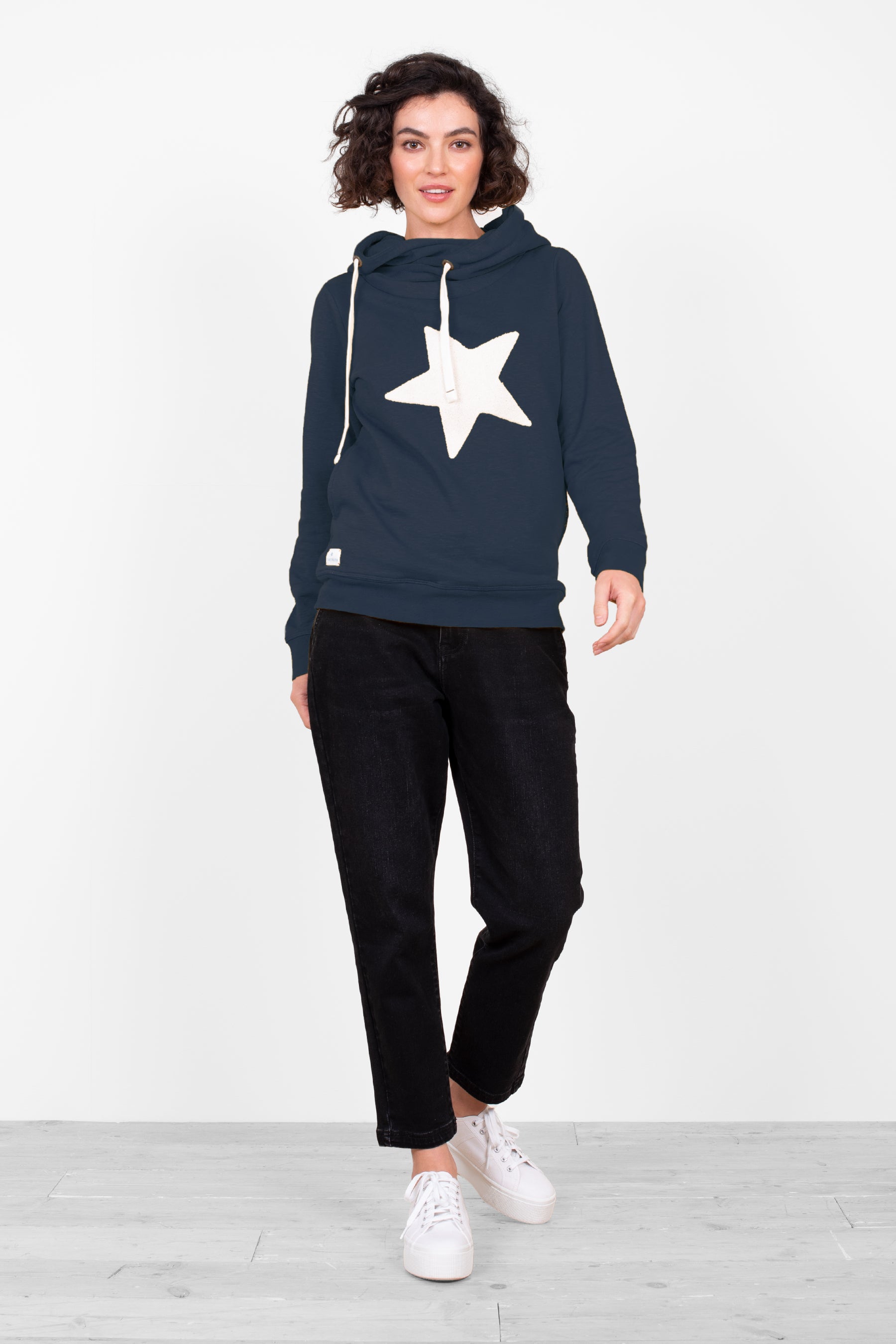 Navy Star Elise Hoodie