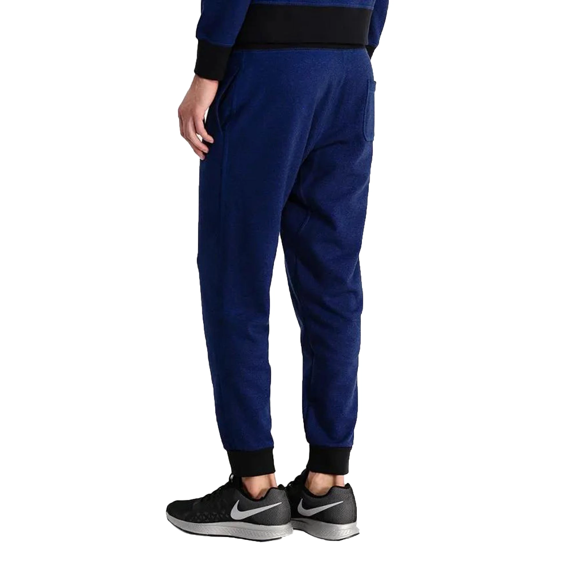 Nike AW77 French Terry Shoebox Cuffed Men's Sweatpants Blue-Black