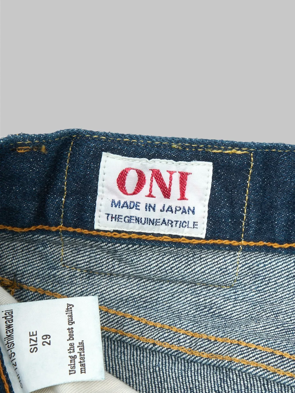 ONI Denim 121S Ishikawadai Stretch 15oz Stretch Relax Tapered Jeans