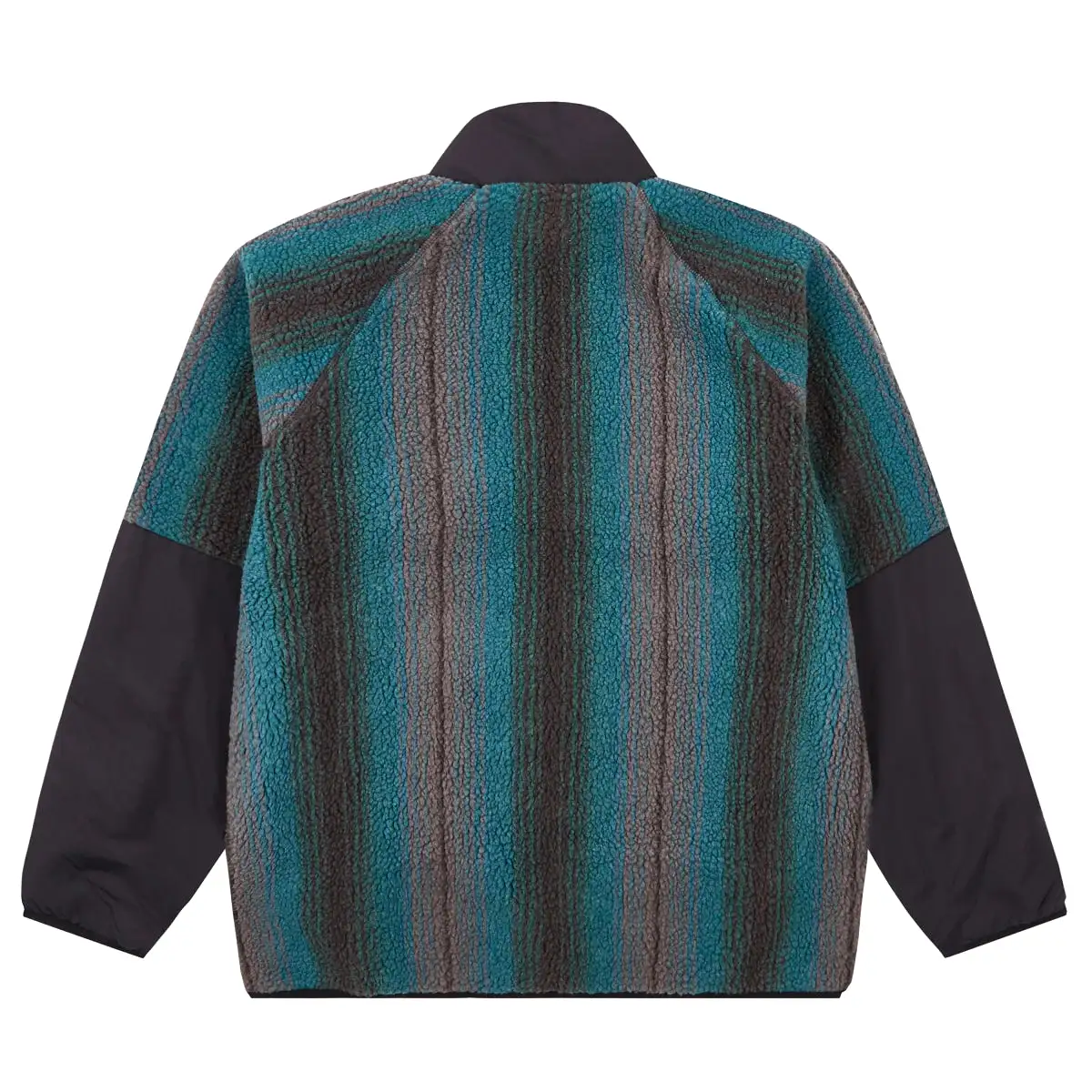 Only NY Radiant Stripe Fleece Jacket Teal