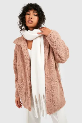 Oversized Teddy Faux Fur Coat