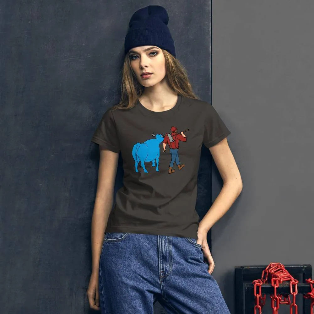 Paul Bunyan/Babe the Blue Ox Women's T-Shirt